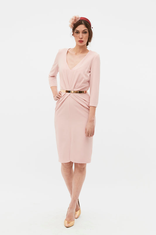 VESTIDO PETTIT BLUME ROSA NUDE