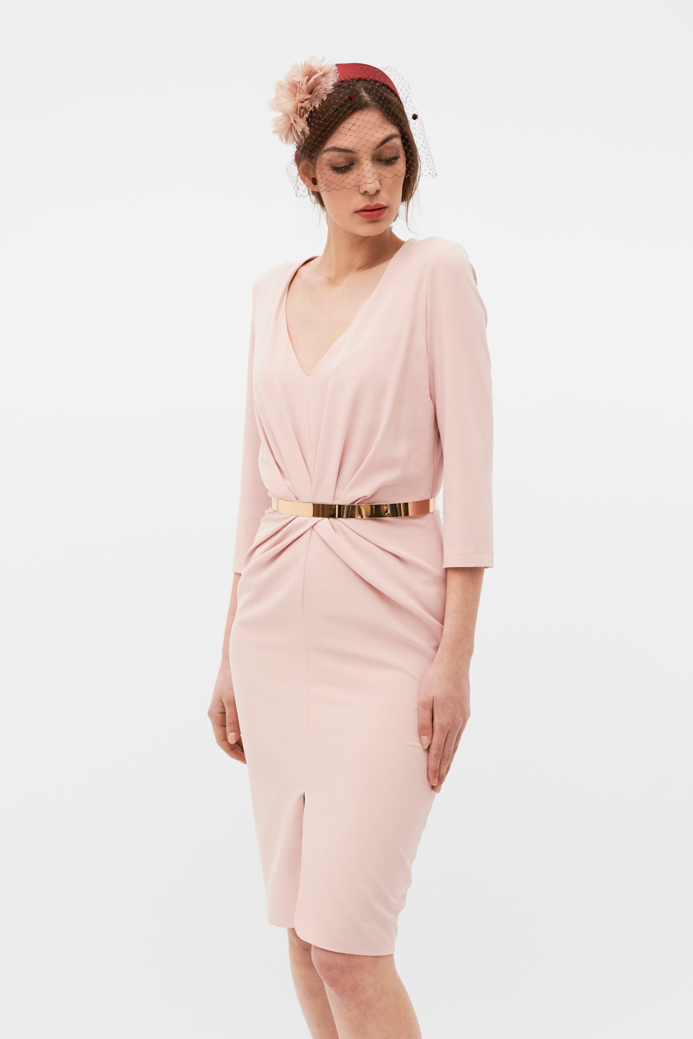 VESTIDO PETTIT BLUME ROSA NUDE