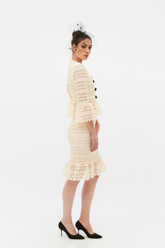 FALDA LAUREN BEIGE