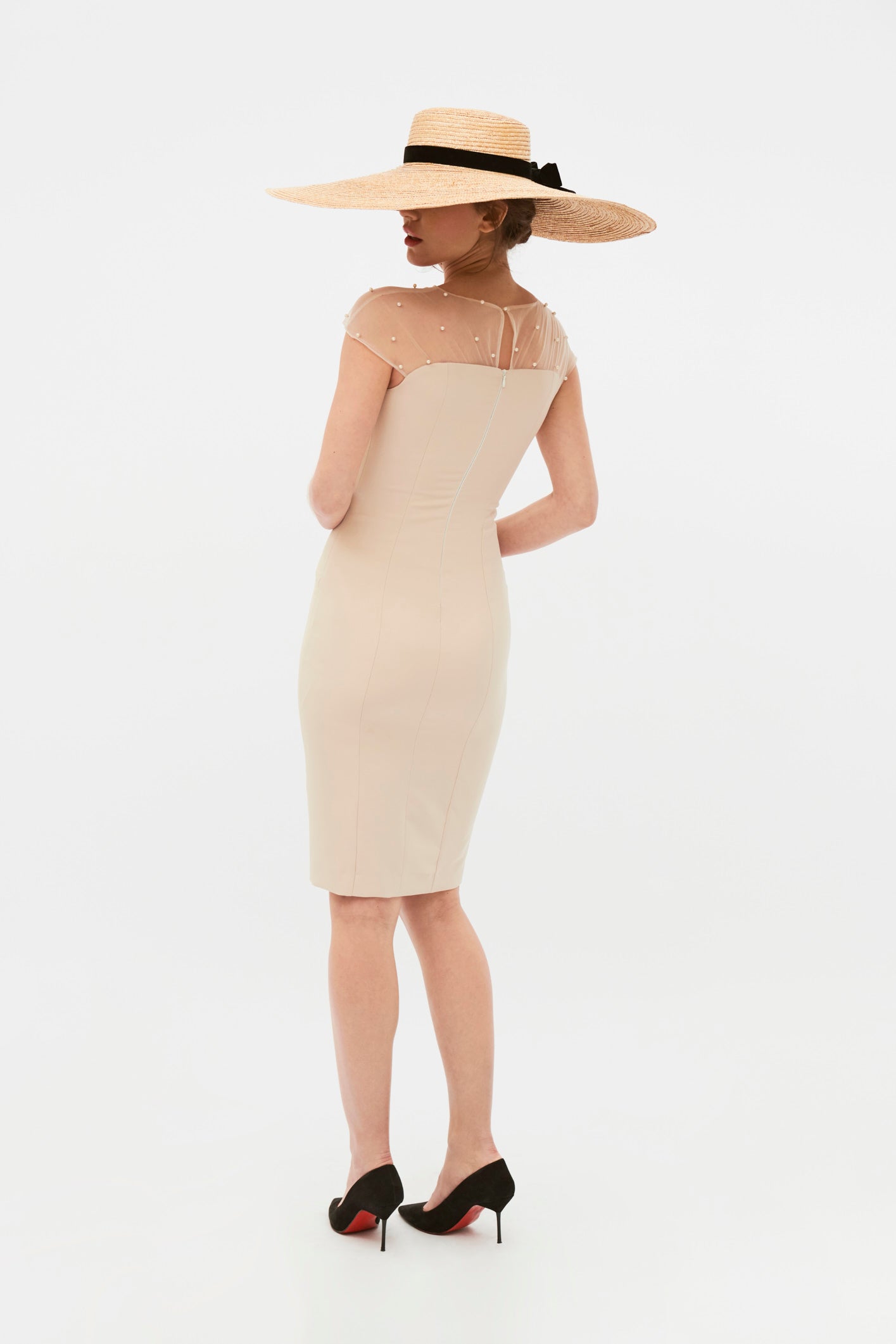 VESTIDO L. MERY PEARL BEIGE