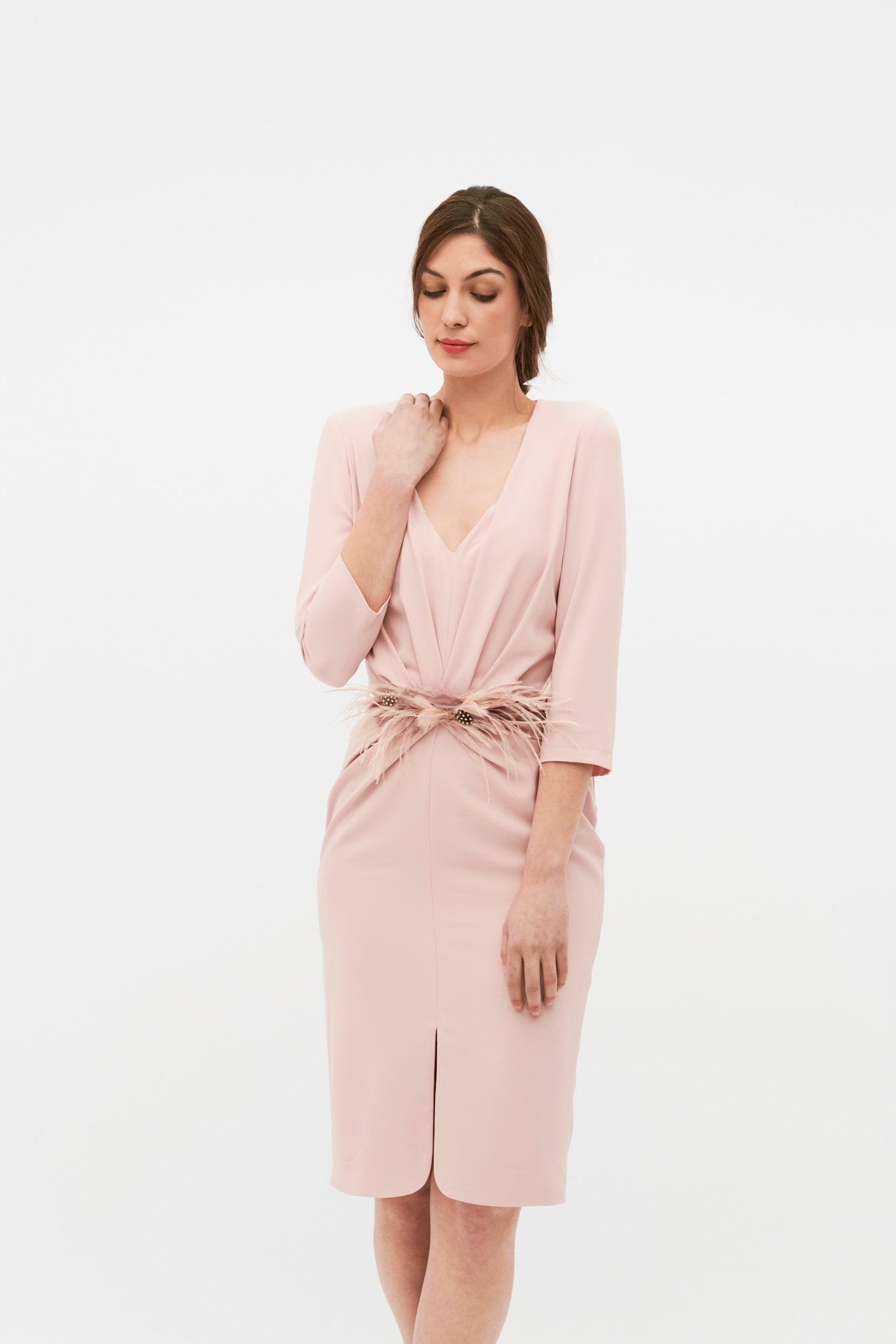 VESTIDO PETTIT BLUME ROSA NUDE