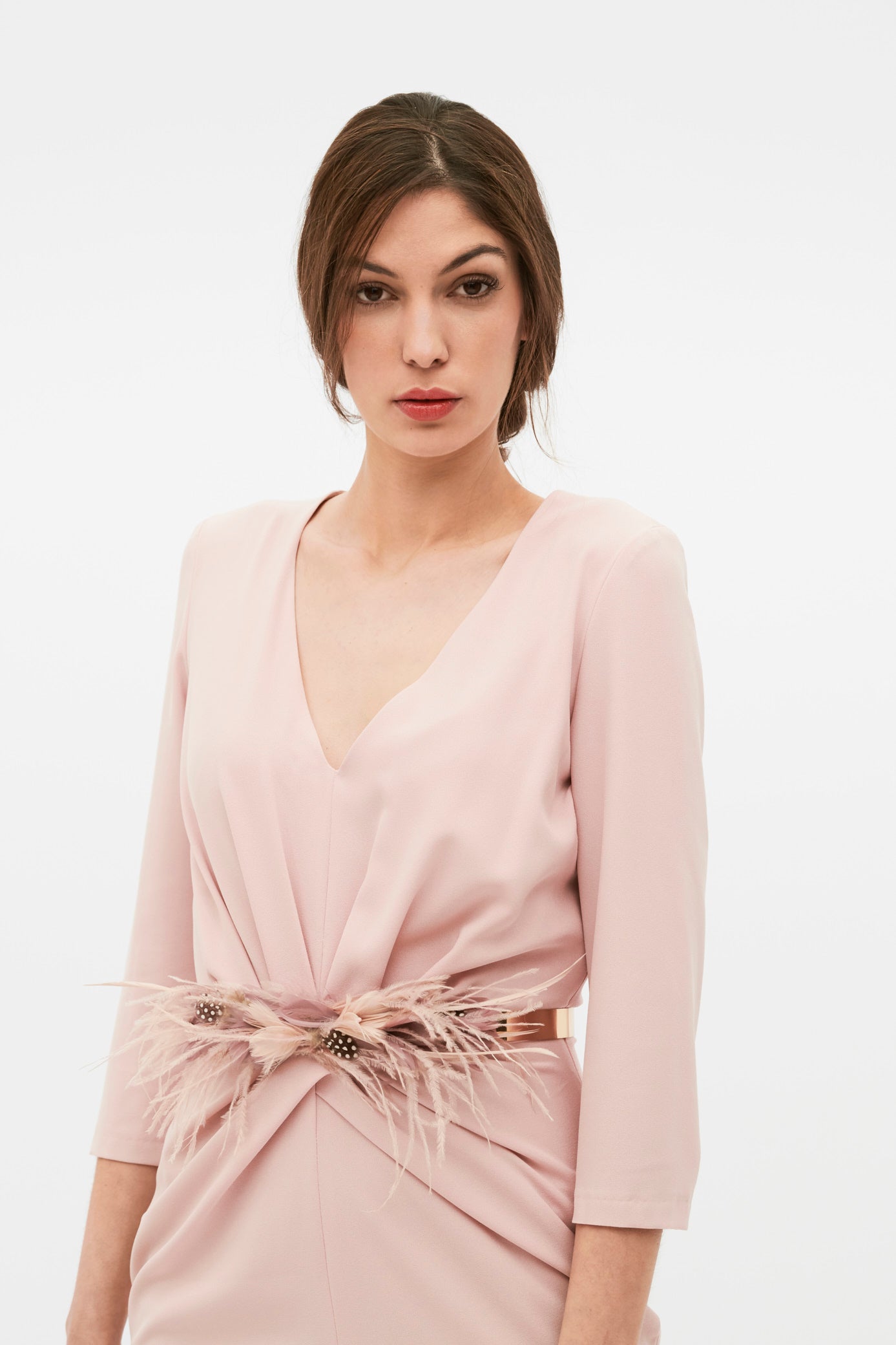 VESTIDO PETTIT BLUME ROSA NUDE